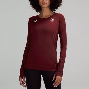 lululemon Team Canada Swiftly Tech Long-Sleeve 2.0 COC Logo